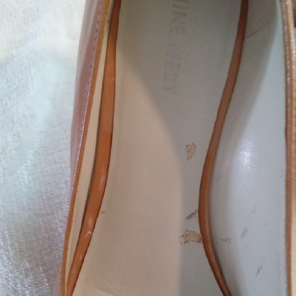 Nine West Brown Peep-Toe Heels with Silver Buckle - Picture 9 of 11